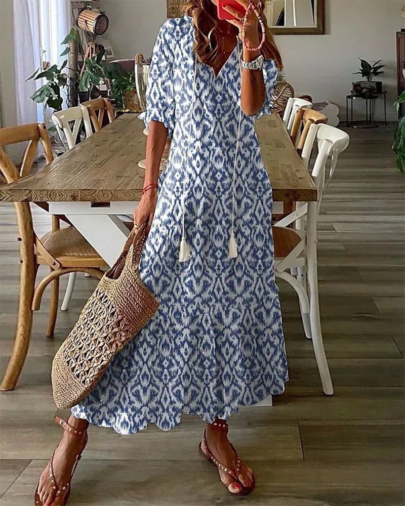 Felisa | Vestido Midi de Estilo Boho Sin Esfuerzo