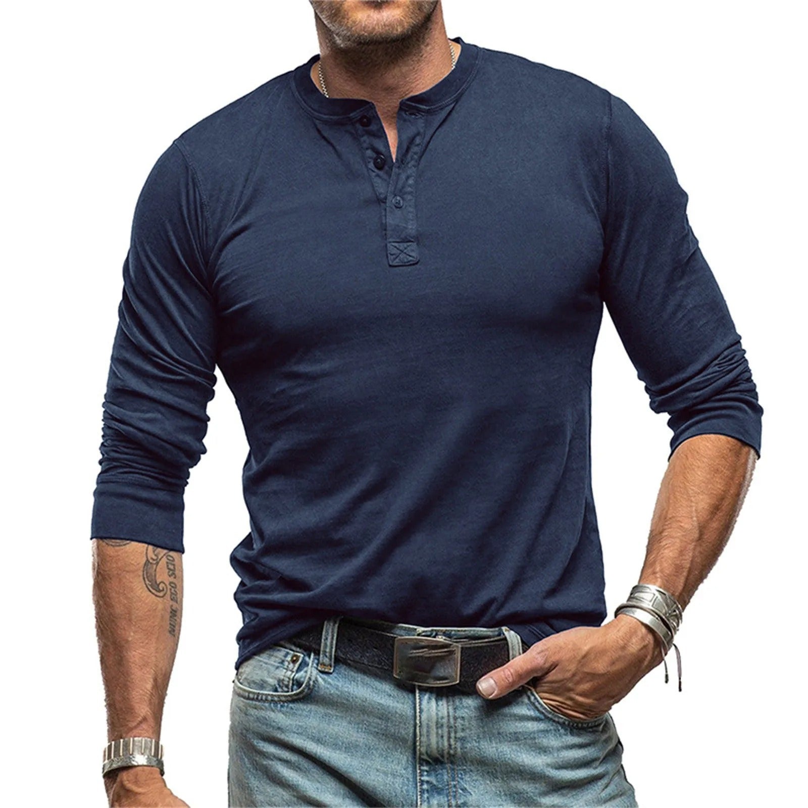 Javier | Camisa vintage de manga larga