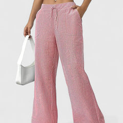 Janeth | Pantalón Ancho con Cintura Ajustable de Cordón
