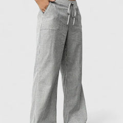 Janeth | Pantalón Ancho con Cintura Ajustable de Cordón