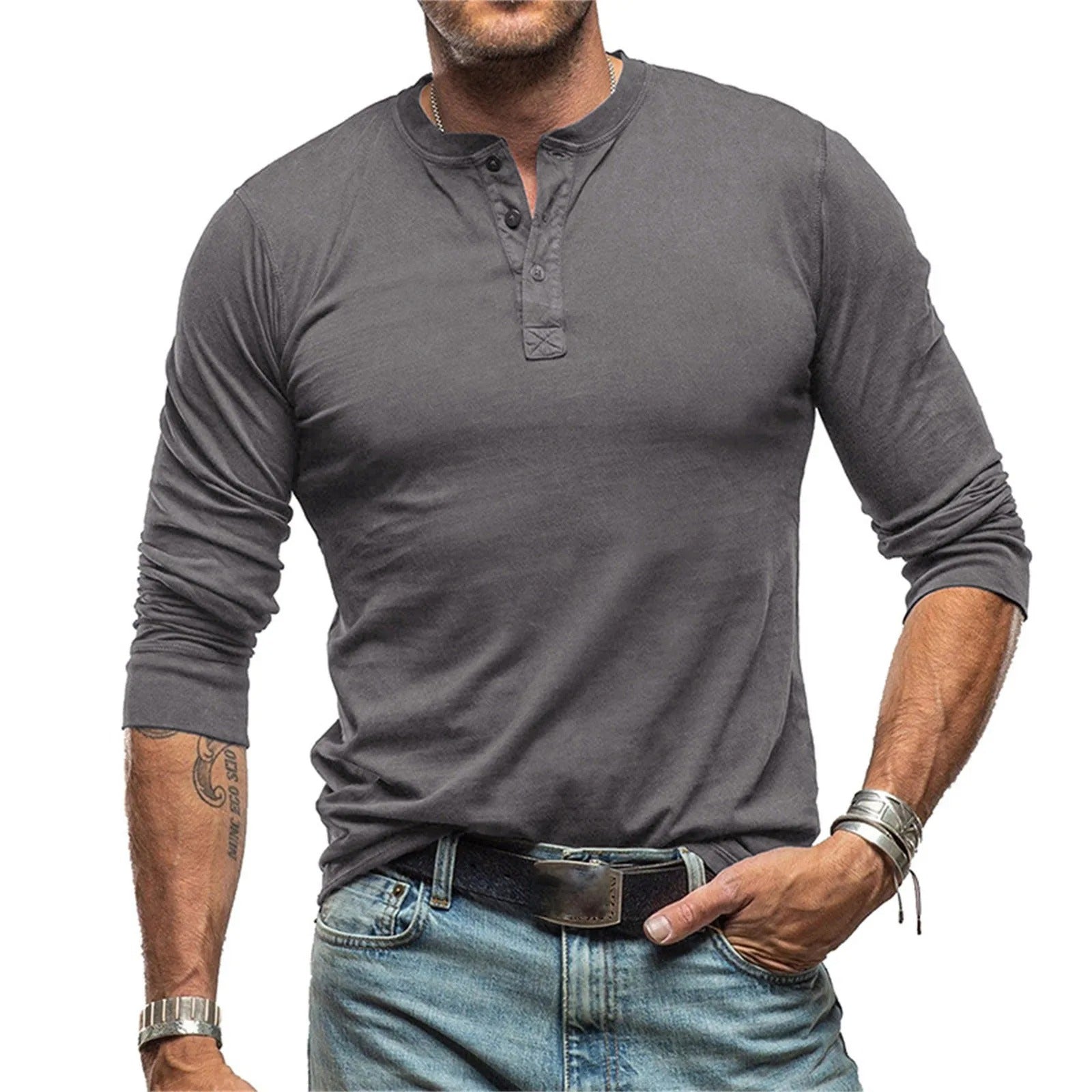 Javier | Camisa vintage de manga larga