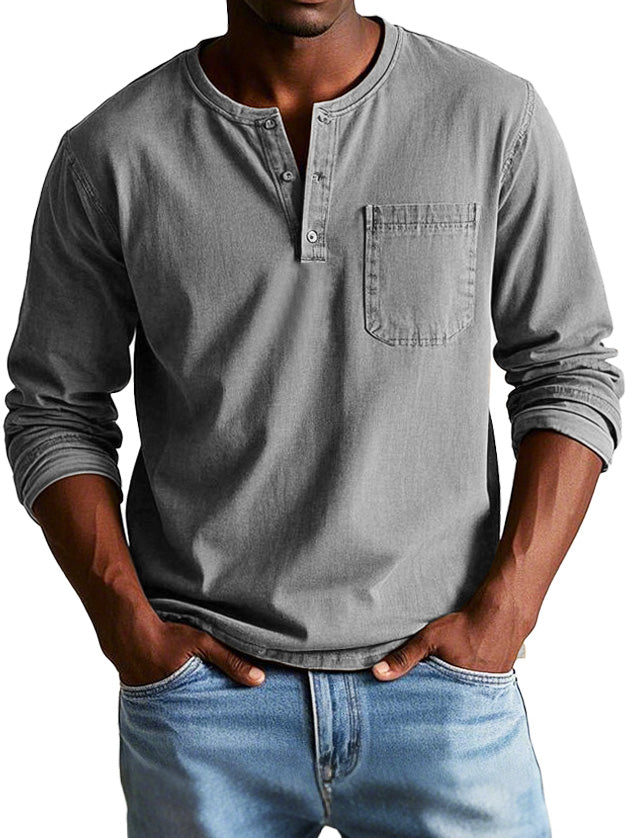 Sebastián | Camisa Vintage de Manga Larga