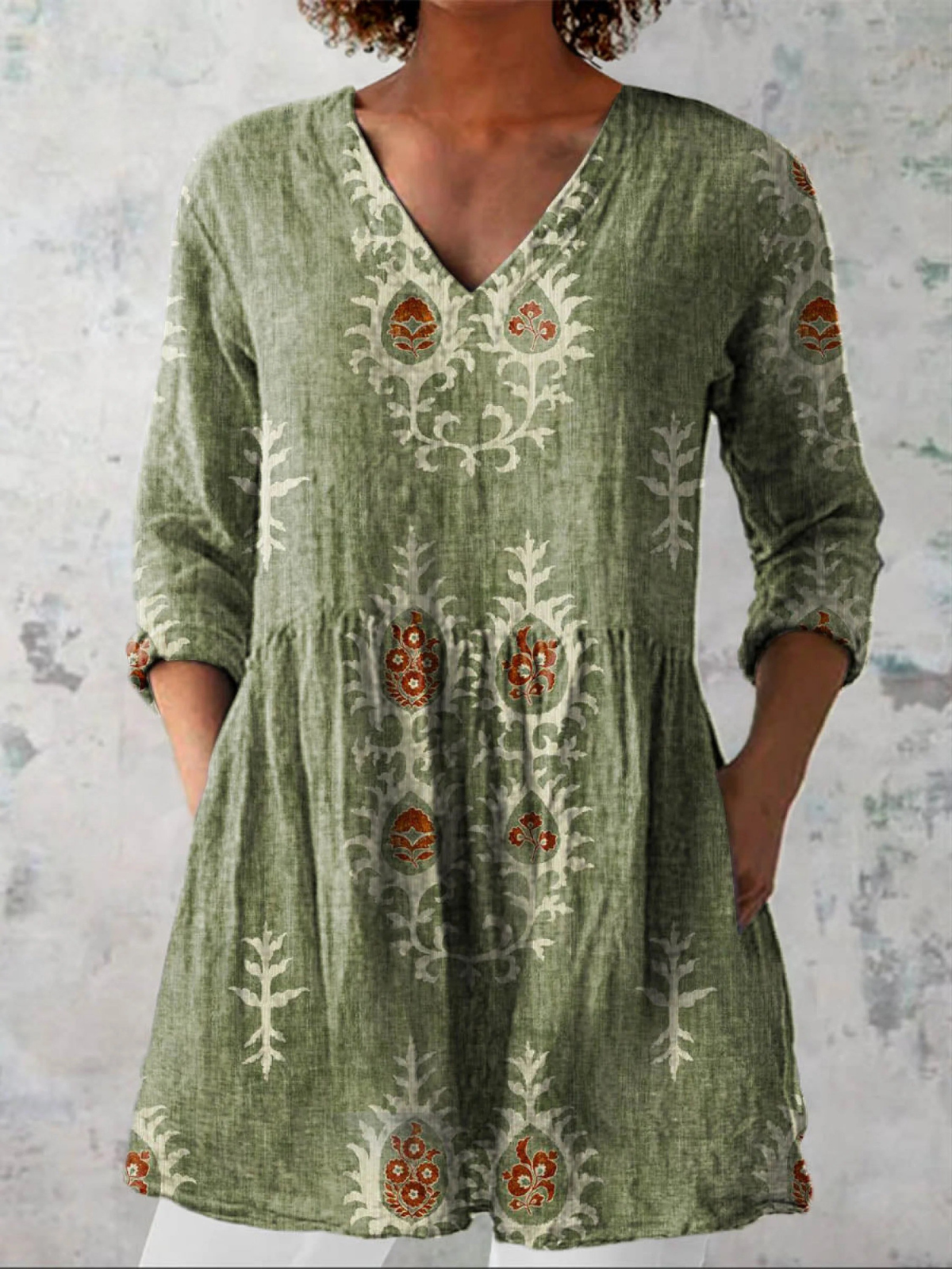 Estrella | Blusa Larga con Escote en V