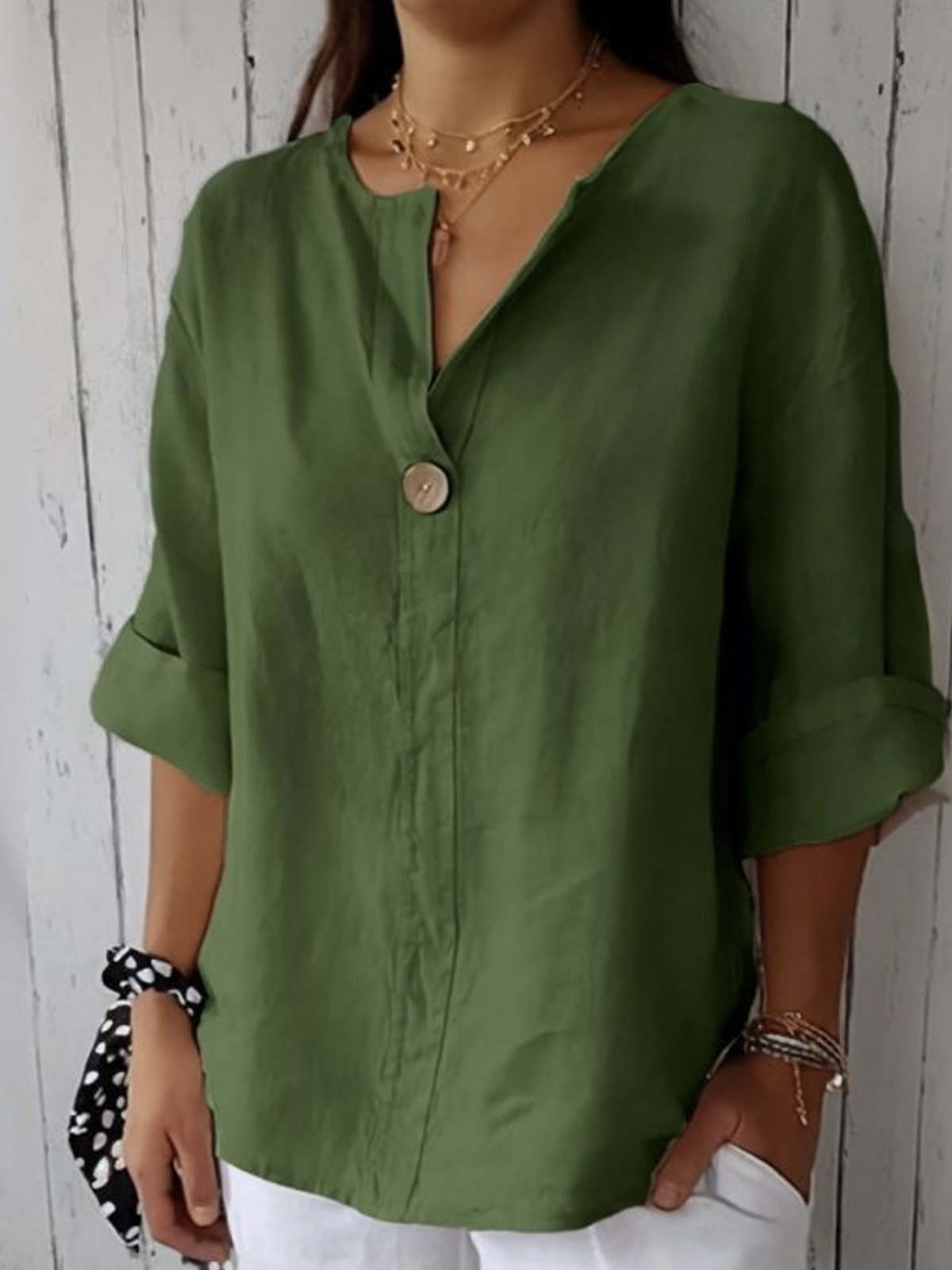 Ángela | Blusa Holgada Con Escote En V