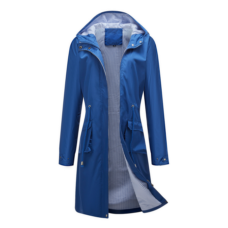 Quetzalli | Gabardina Clásica Impermeable para Mujer