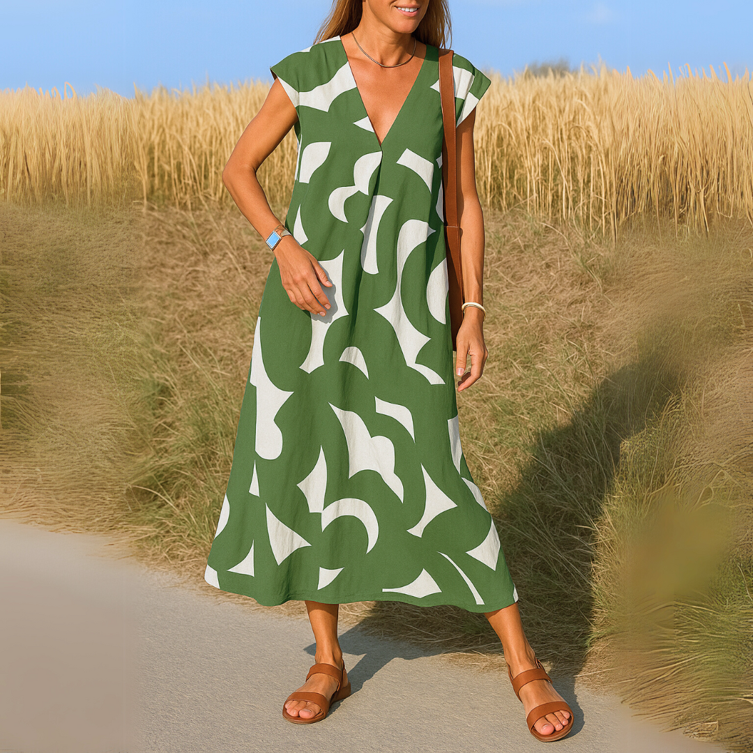Carmen | Vestido fluido con escote en V para Mujer