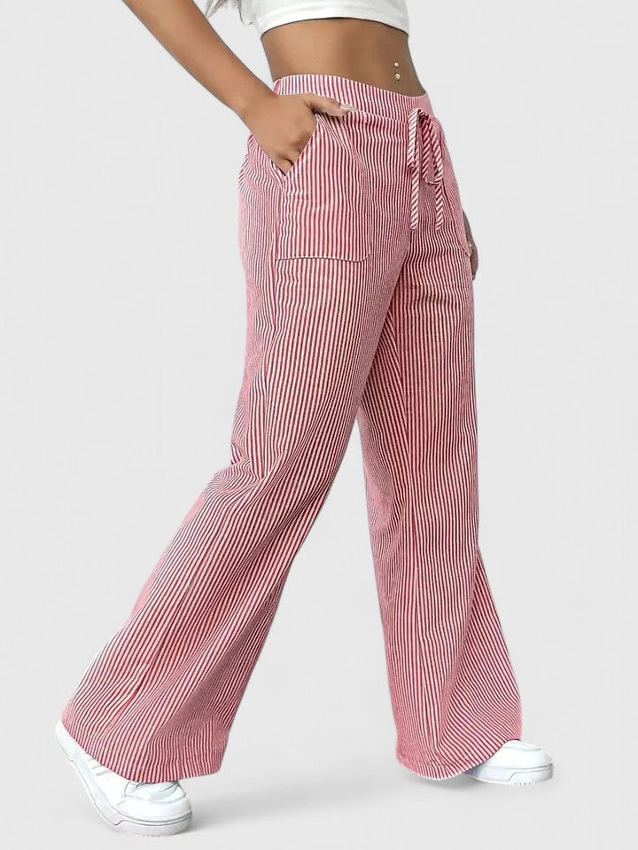 Janeth | Pantalón Ancho con Cintura Ajustable de Cordón