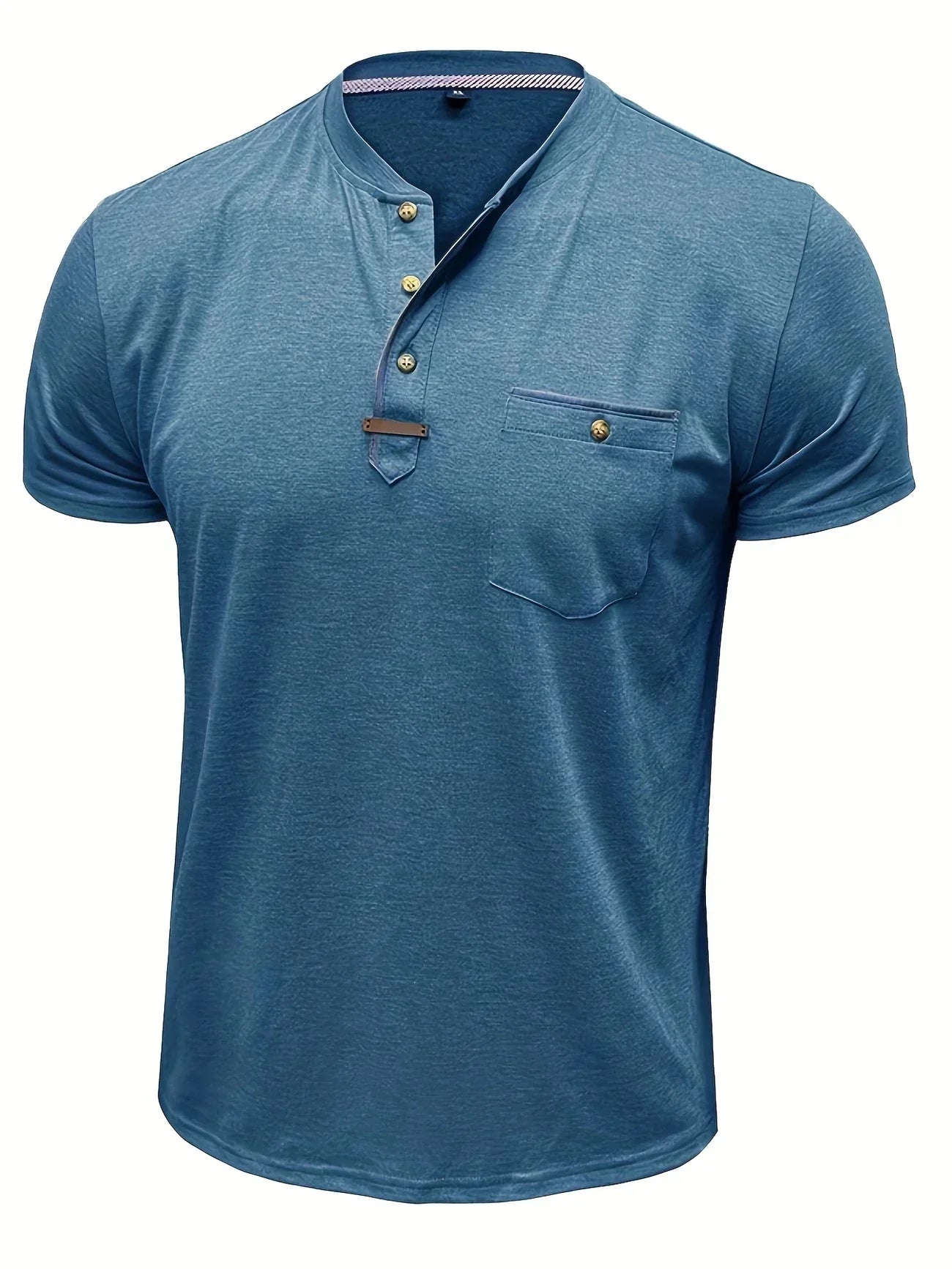 Pedro | Camiseta de cuello redondo elegante con bolsillo