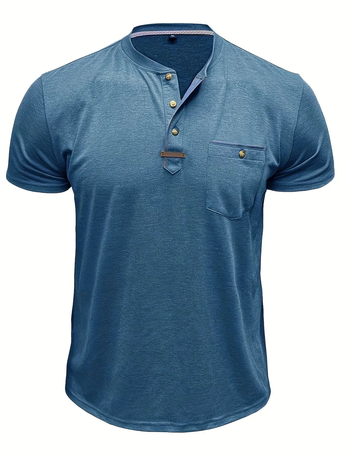 Pedro | Camiseta de cuello redondo elegante con bolsillo