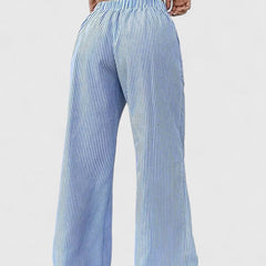 Janeth | Pantalón Ancho con Cintura Ajustable de Cordón