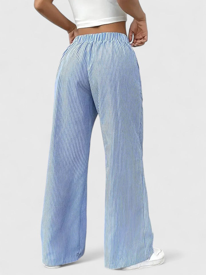 Janeth | Pantalón Ancho con Cintura Ajustable de Cordón