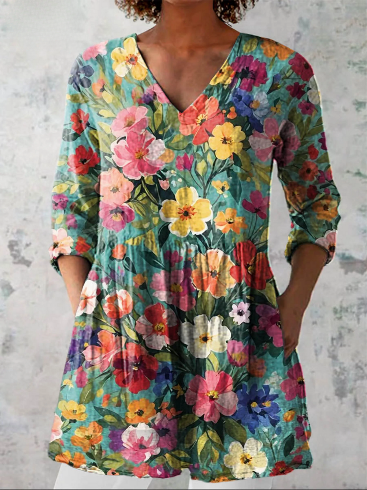 Cecilia | Blusa Larga con Escote en V