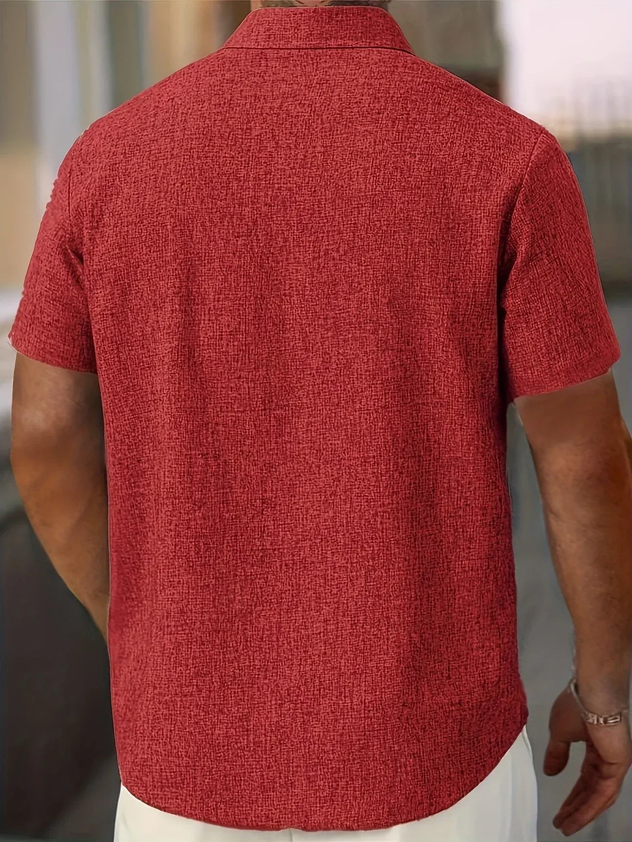 José | Camisa ligera de manga corta en mezcla de lino