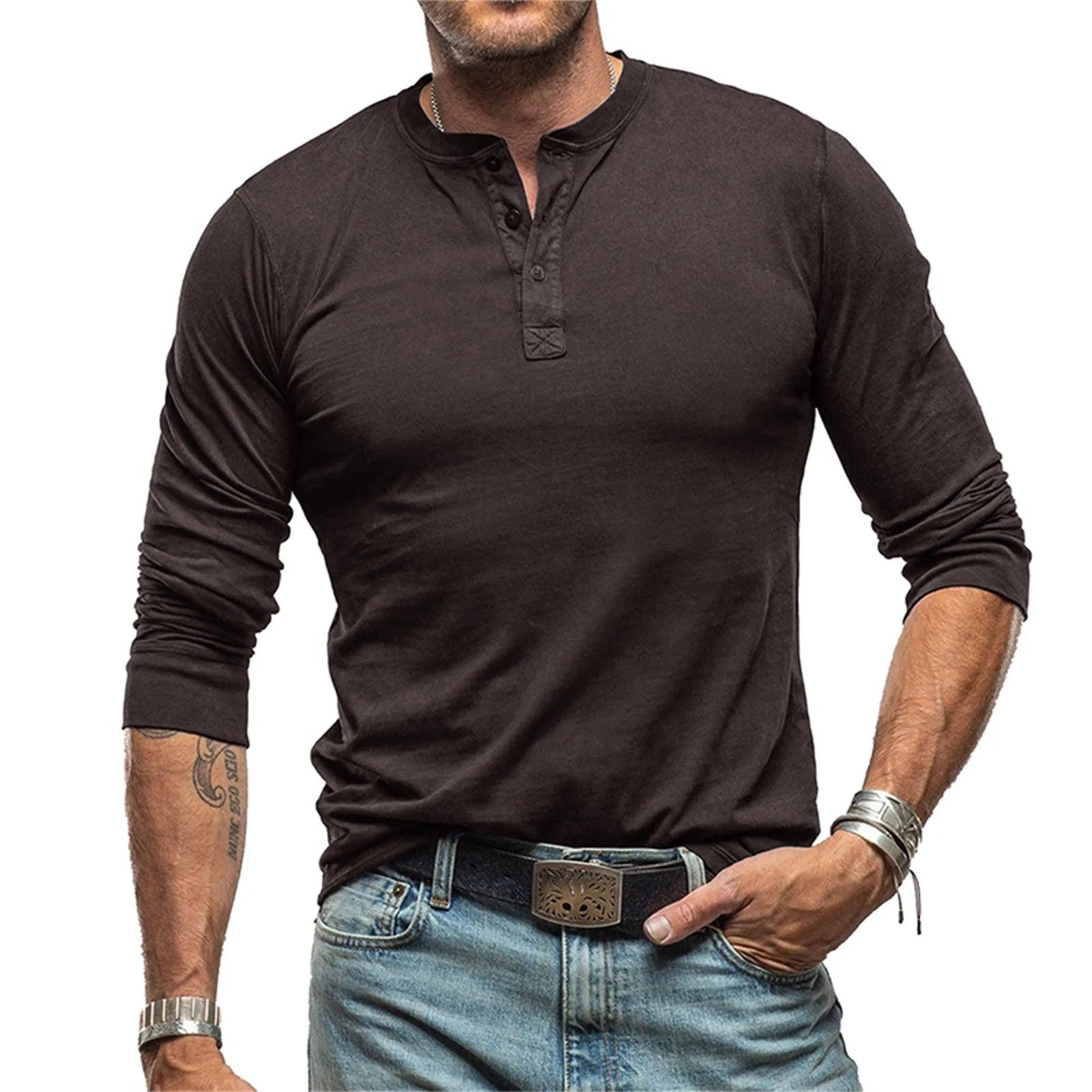 Javier | Camisa vintage de manga larga