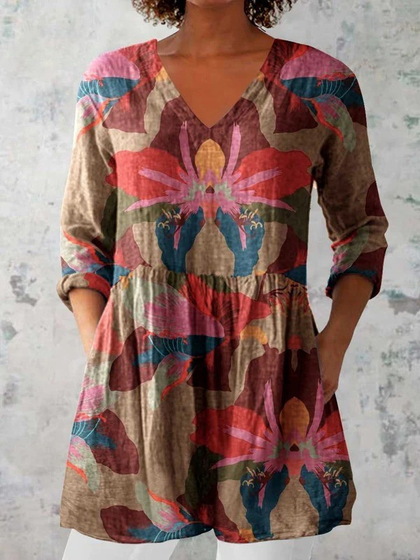 Valeria | Blusa Larga con Escote en V
