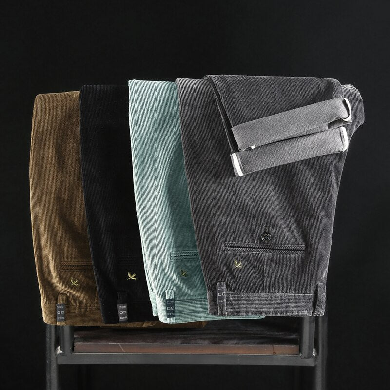Diego | Pantalones de pana de talle medio-alto