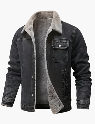 Faustino | Chamarra de Mezclilla Forrada de Polar para Hombre