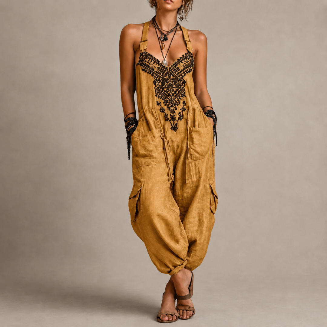 Lucía | Mono bohemio bordado