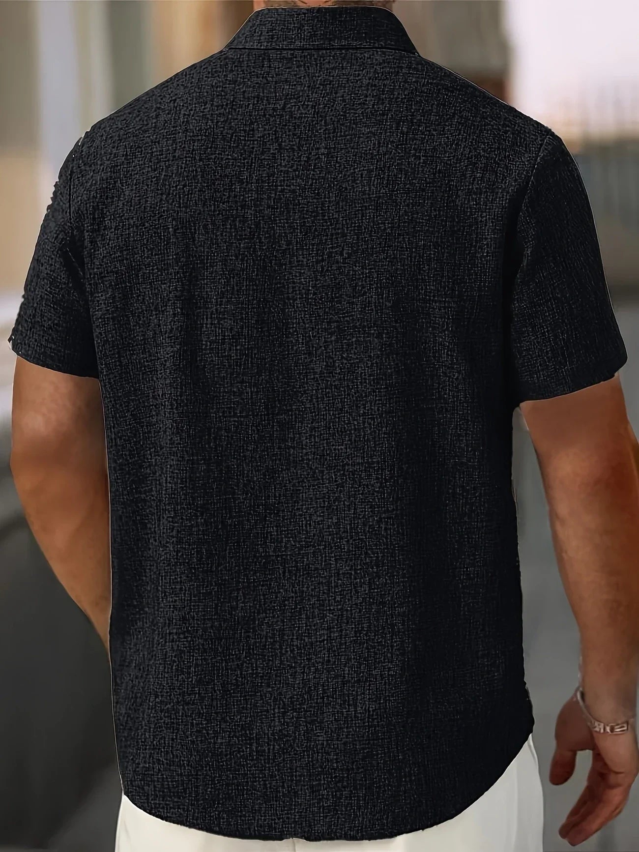 José | Camisa ligera de manga corta en mezcla de lino