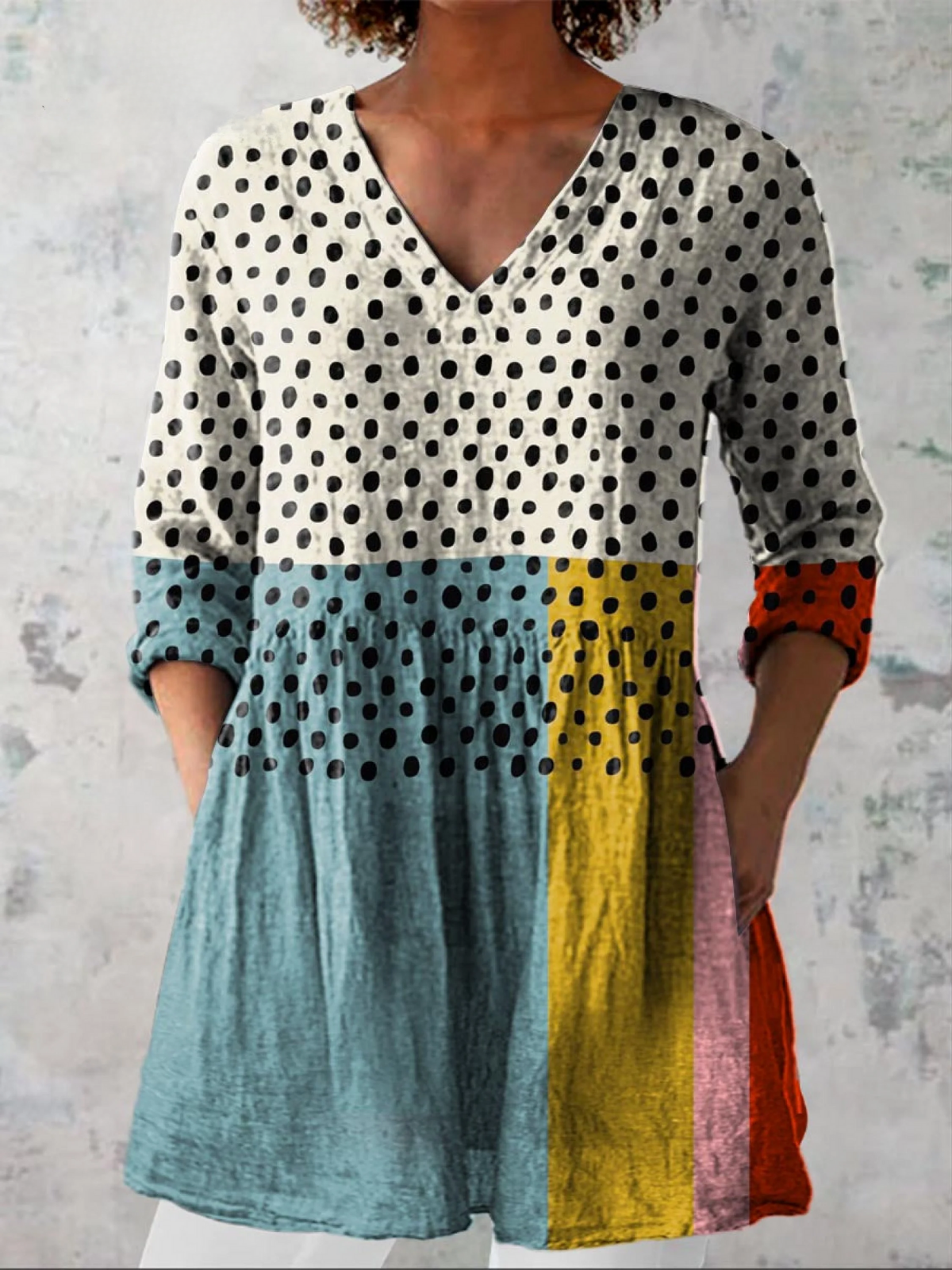 Diana | Blusa Larga con Escote en V