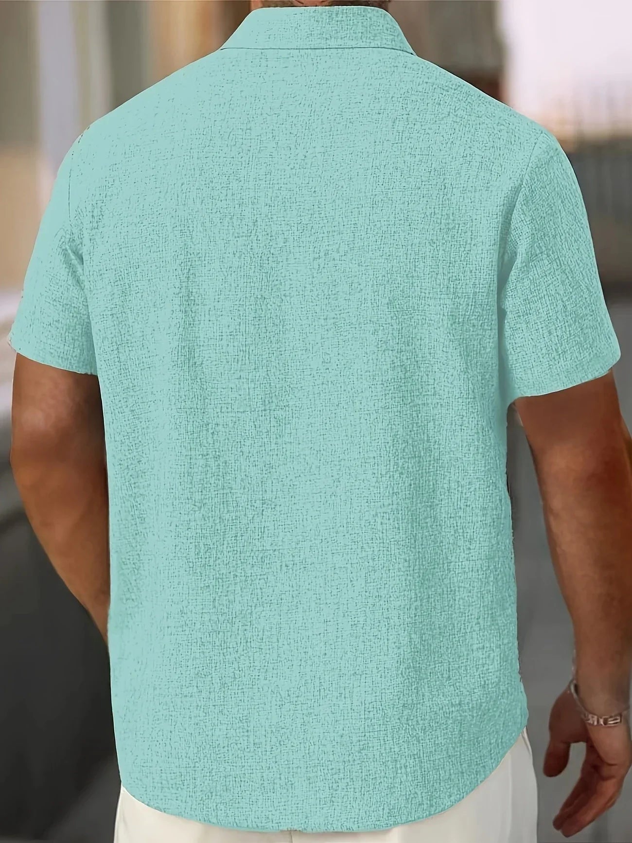 José | Camisa ligera de manga corta en mezcla de lino