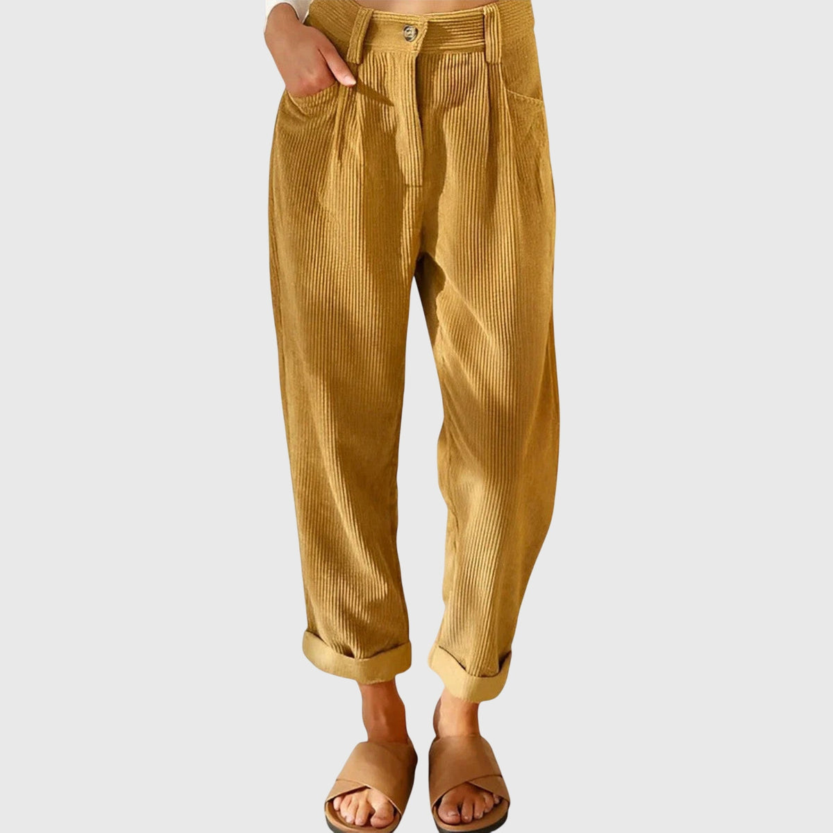 Chabela | Pantalón de Pana de Corte Moderno
