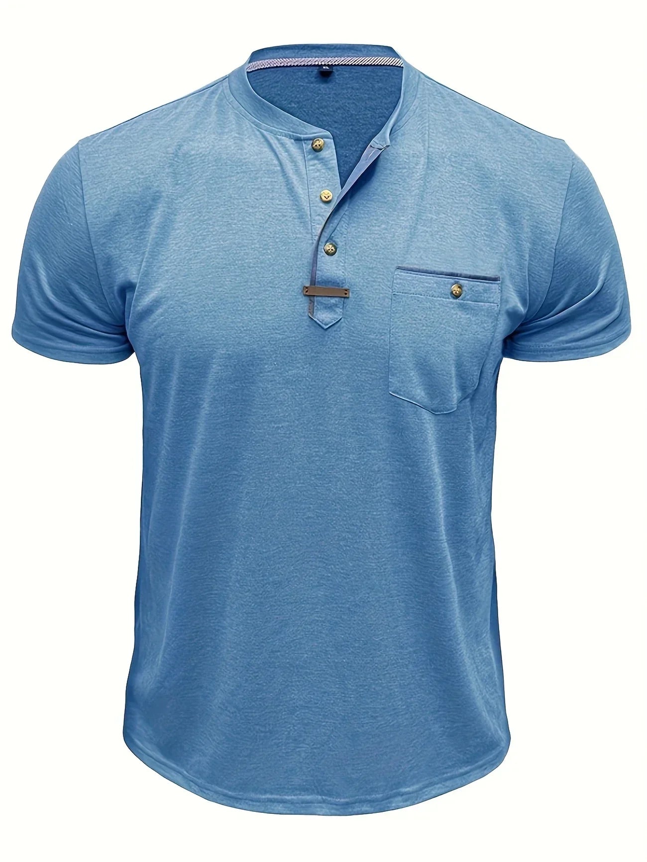 Pedro | Camiseta de cuello redondo elegante con bolsillo