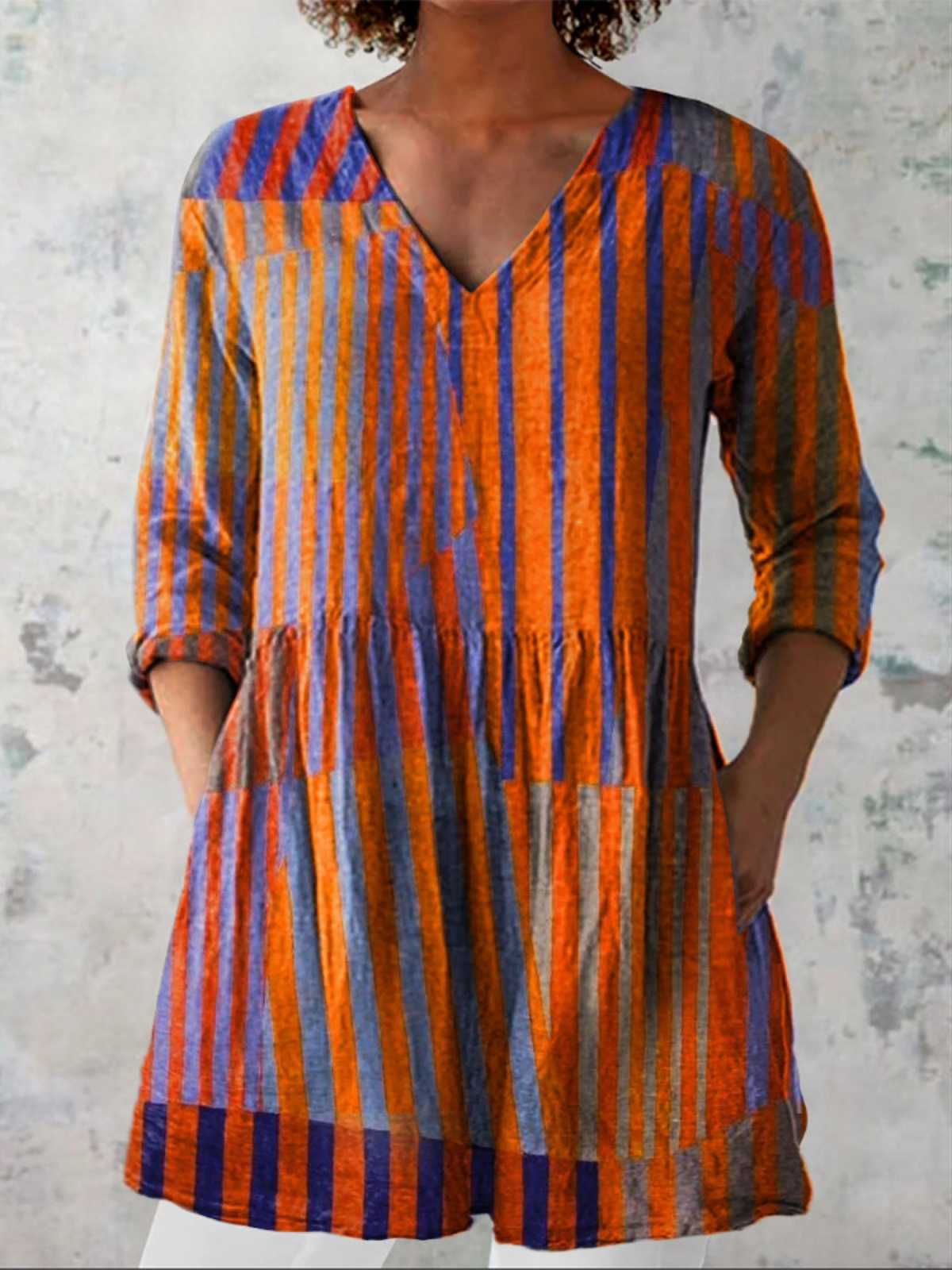 Susana | Blusa Larga con Escote en V