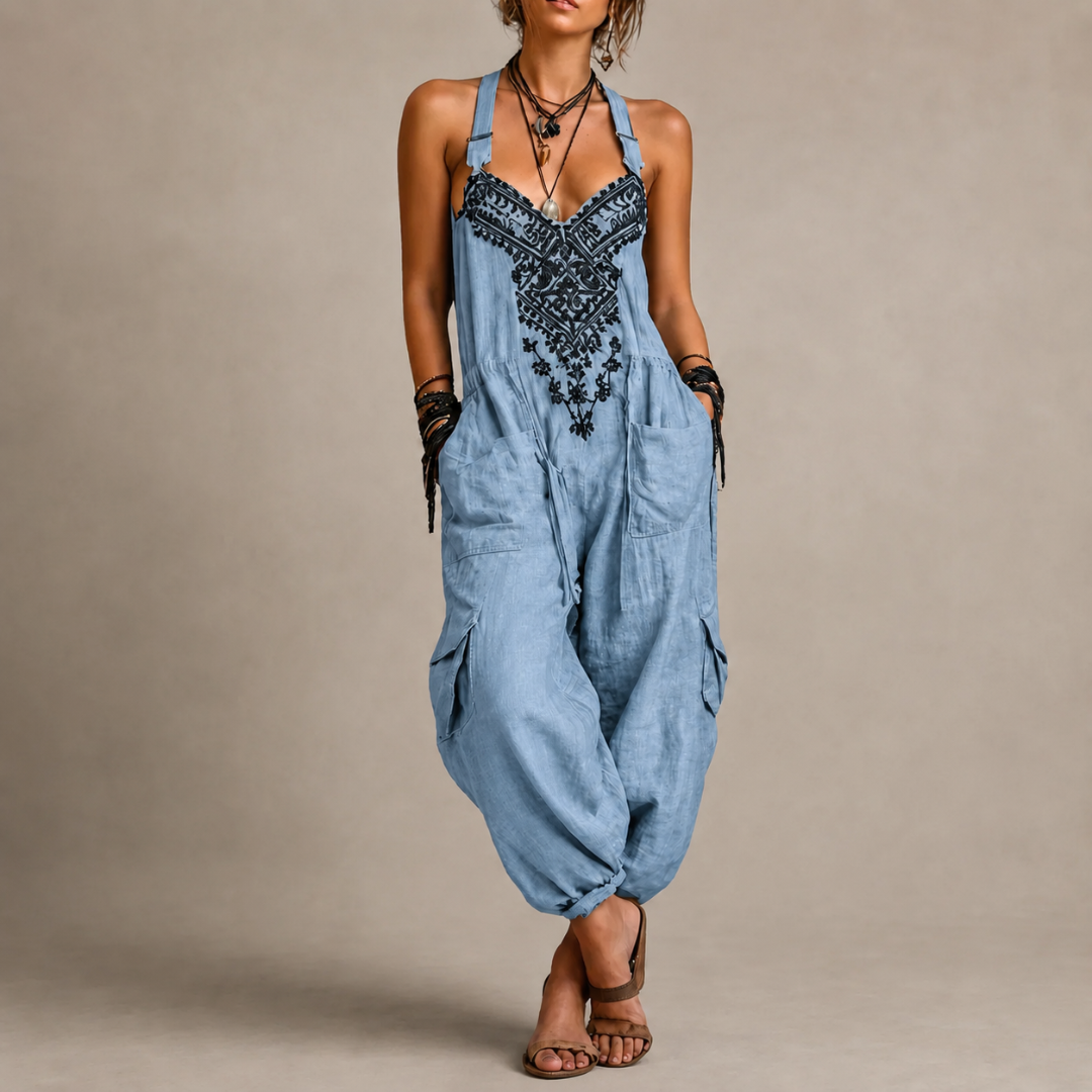 Lucía | Mono bohemio bordado
