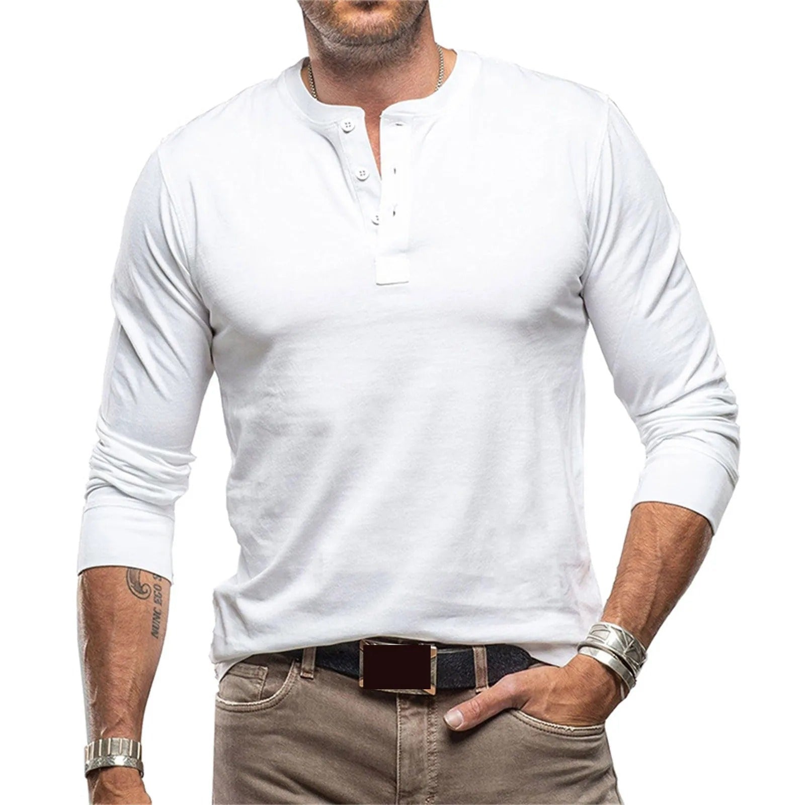 Javier | Camisa vintage de manga larga
