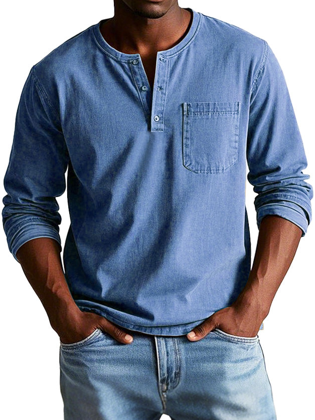 Sebastián | Camisa Vintage de Manga Larga