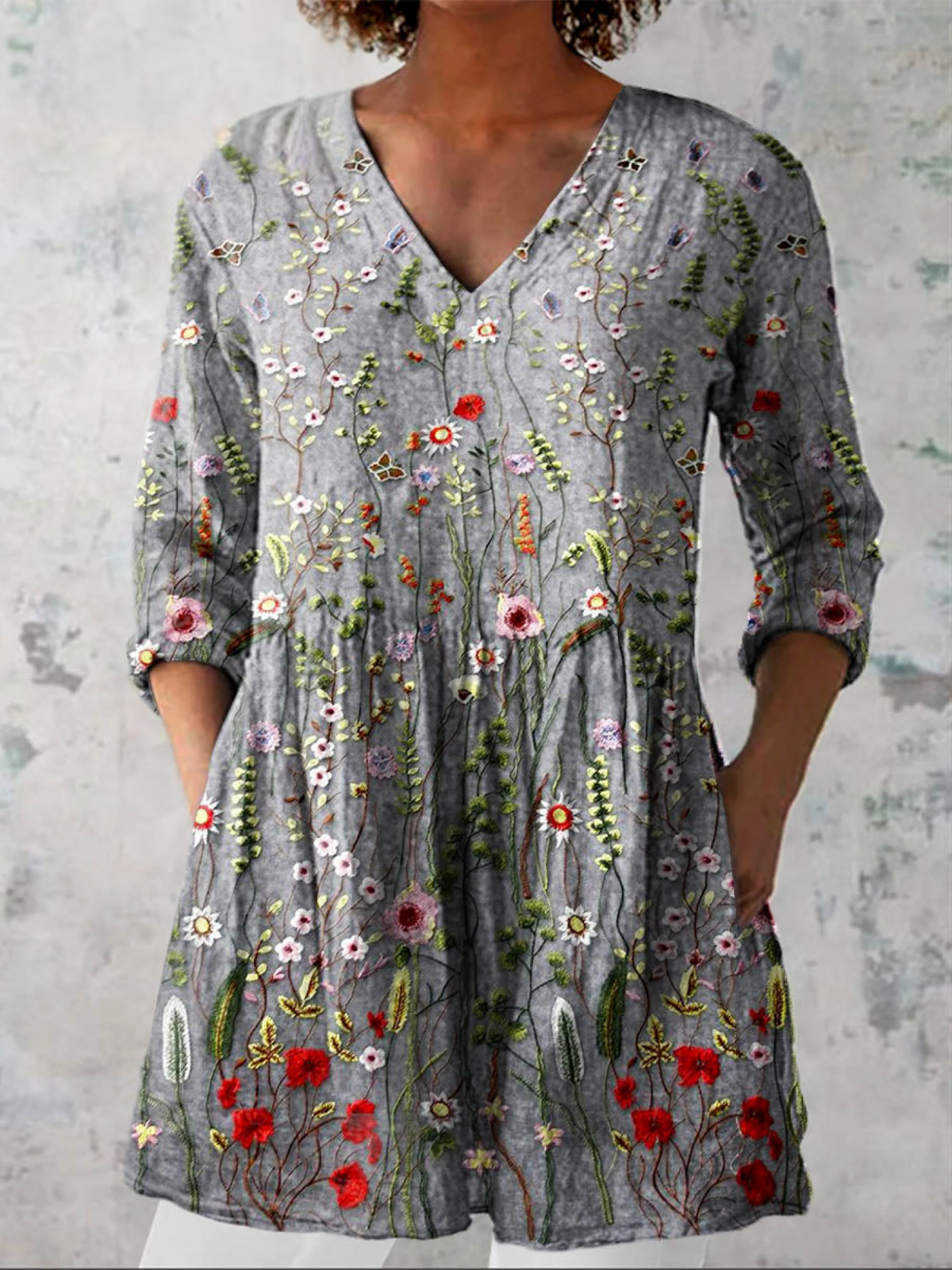 Daniela | Blusa Larga con Escote en V