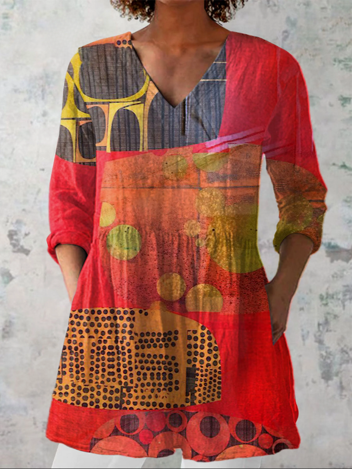 Jimena | Blusa Larga con Escote en V