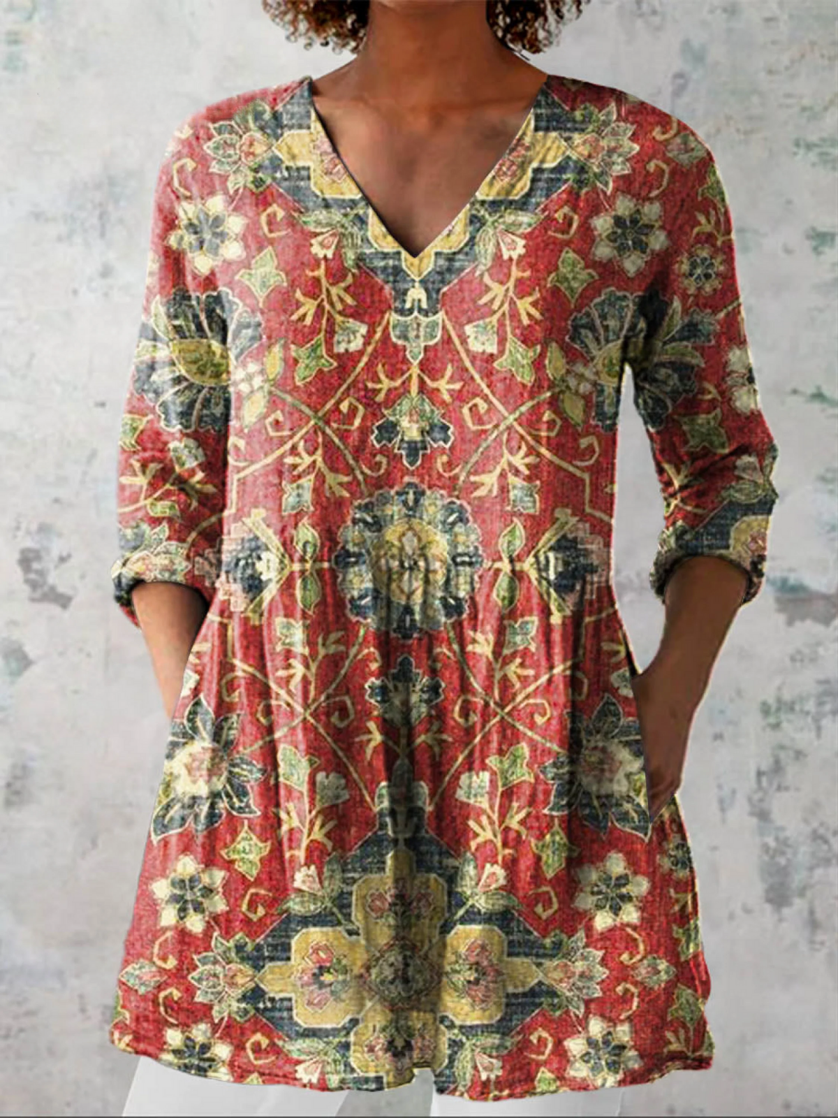 Aurora | Blusa Larga con Escote en V