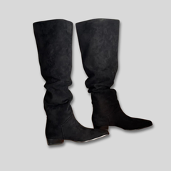 Yuridia | Botas Altas Elegantes con Acabado Tipo Gamuza para Mujer