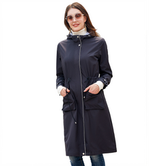 Quetzalli | Gabardina Clásica Impermeable para Mujer