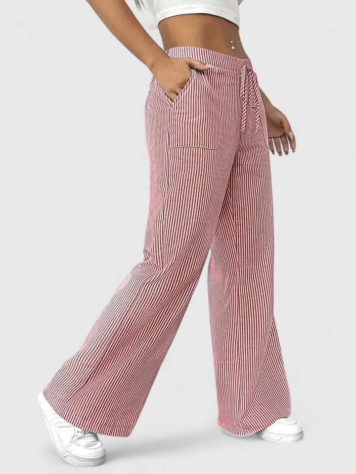 Janeth | Pantalón Ancho con Cintura Ajustable de Cordón
