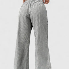 Janeth | Pantalón Ancho con Cintura Ajustable de Cordón