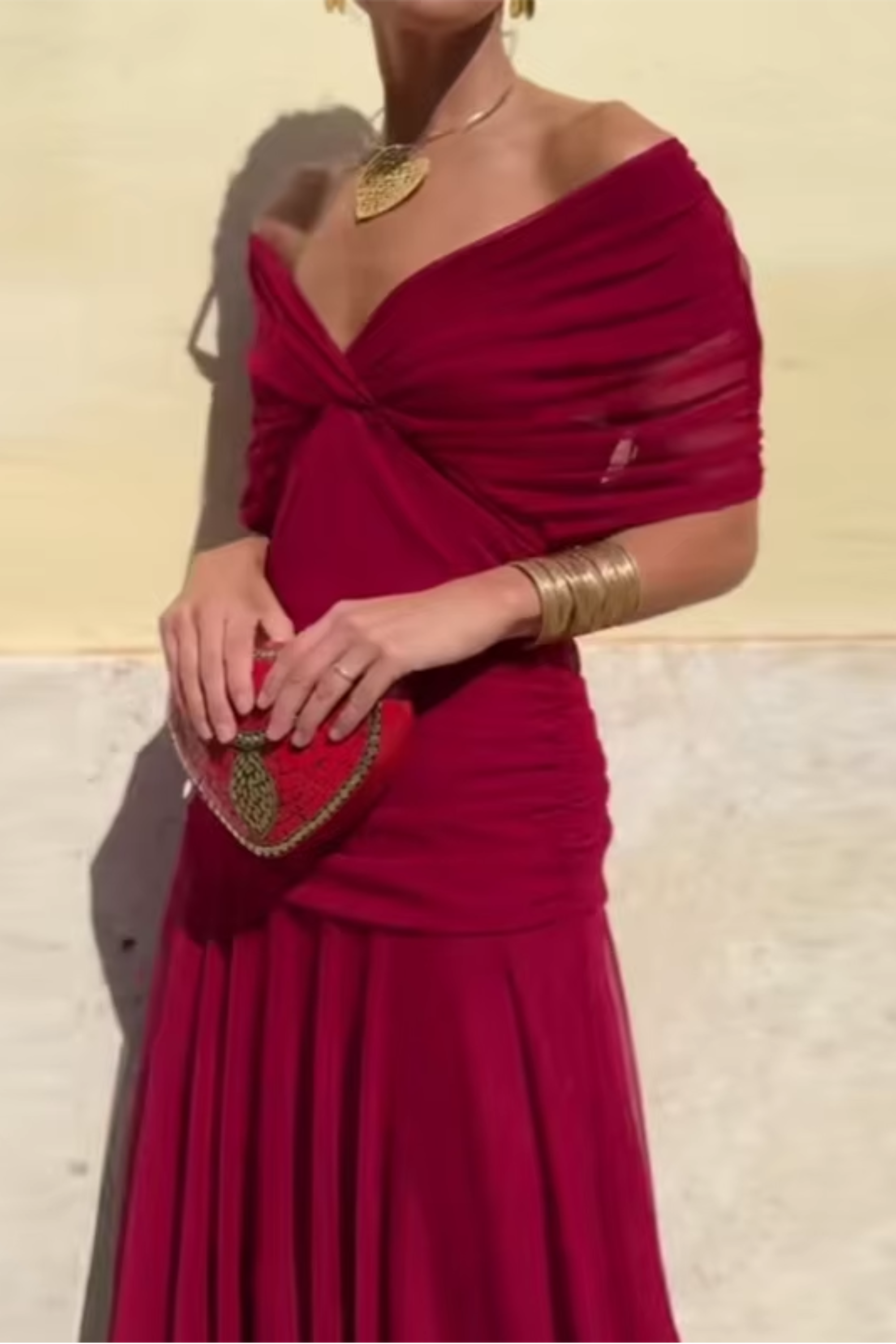 Rebeca | Vestido Maxi de Fiesta Elegante con Escote en V