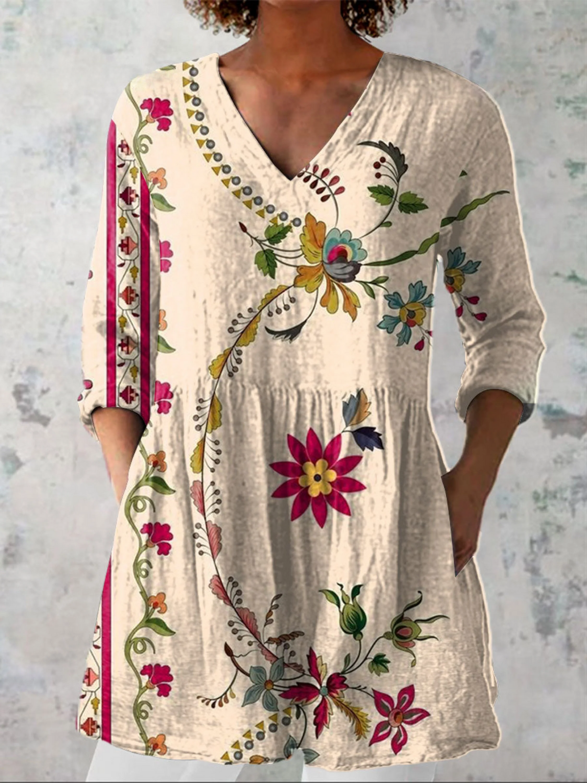 Carlota | Blusa Larga con Escote en V