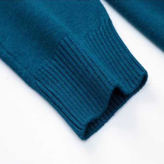 Zacarías | Suéter de Cuello Alto de Punto Suave para Hombre