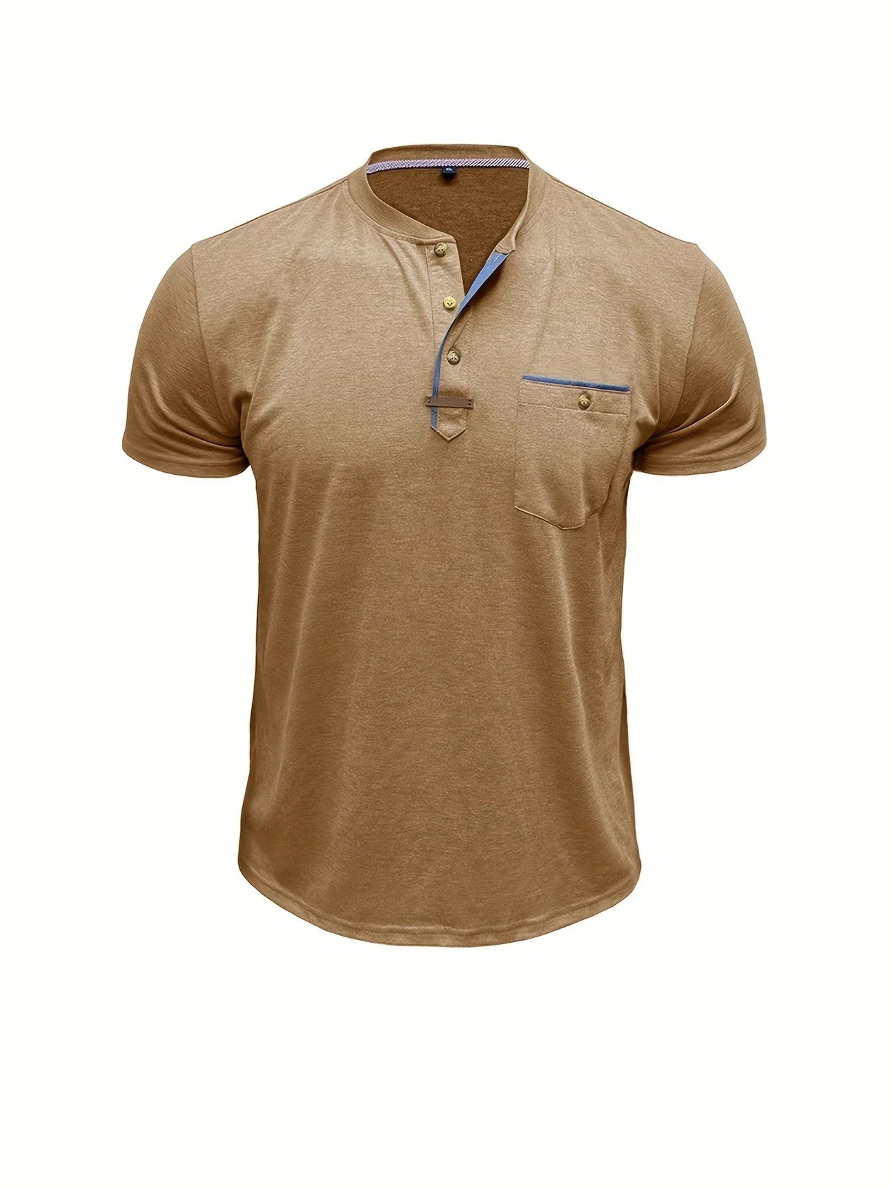 Pedro | Camiseta de cuello redondo elegante con bolsillo
