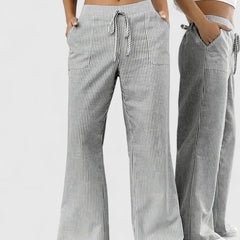 Janeth | Pantalón Ancho con Cintura Ajustable de Cordón