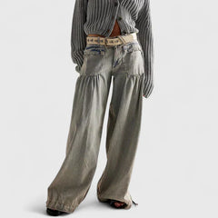 Pamela | Pantalón Bohemio con Bolsillos de Doble Pliegue