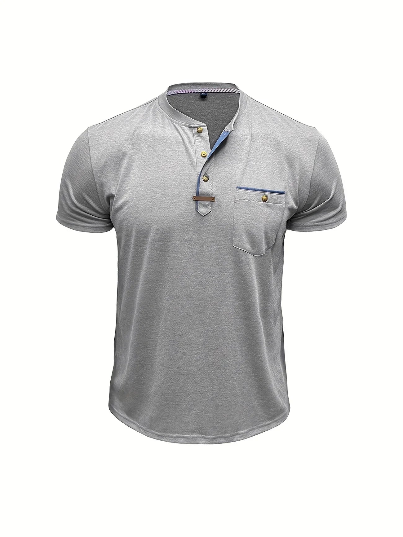 Pedro | Camiseta de cuello redondo elegante con bolsillo