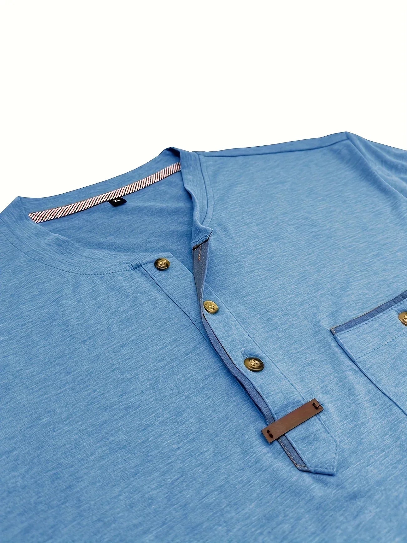 Pedro | Camiseta de cuello redondo elegante con bolsillo