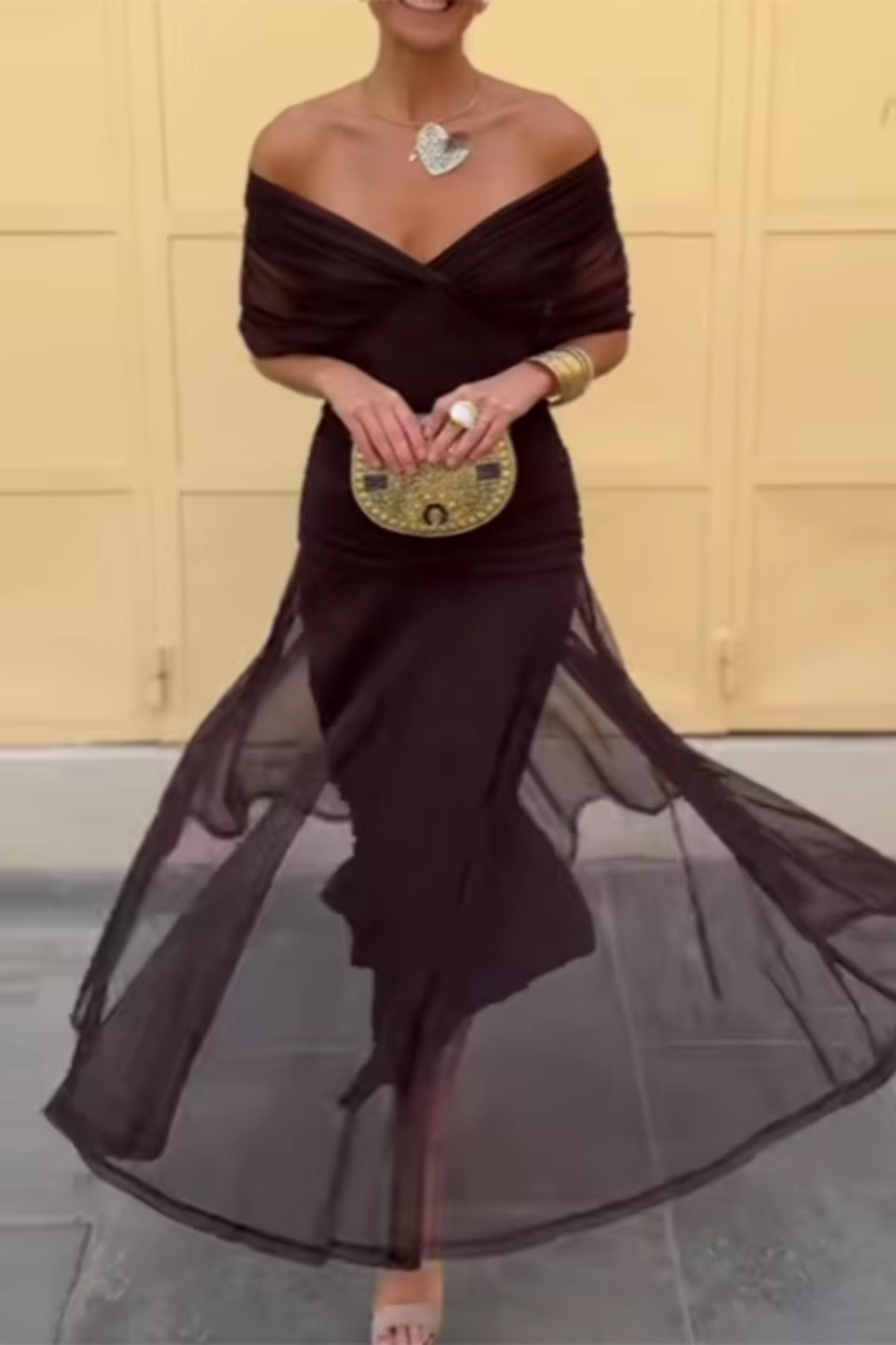 Rebeca | Vestido Maxi de Fiesta Elegante con Escote en V