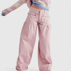 Pamela | Pantalón Bohemio con Bolsillos de Doble Pliegue
