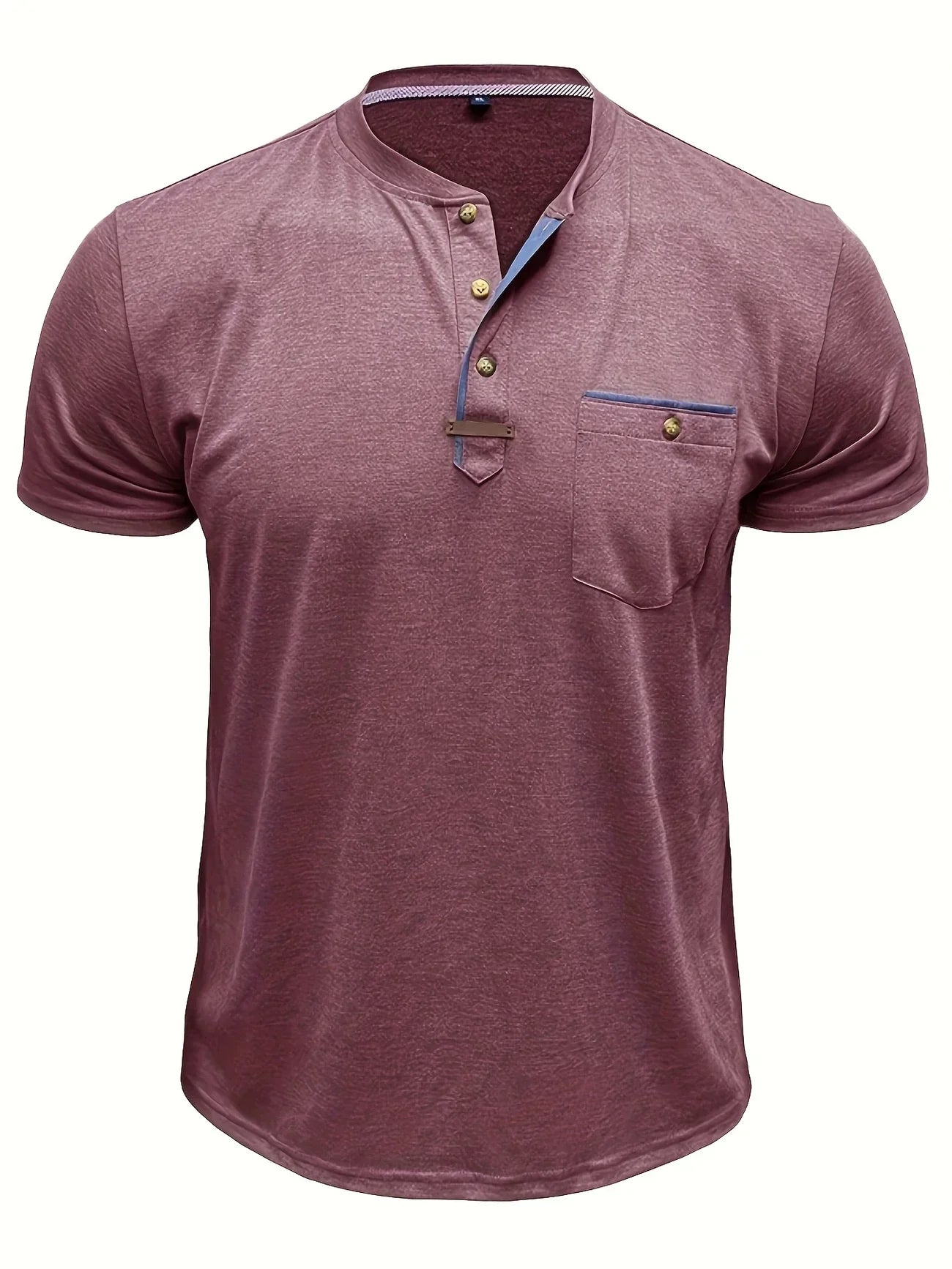 Pedro | Camiseta de cuello redondo elegante con bolsillo