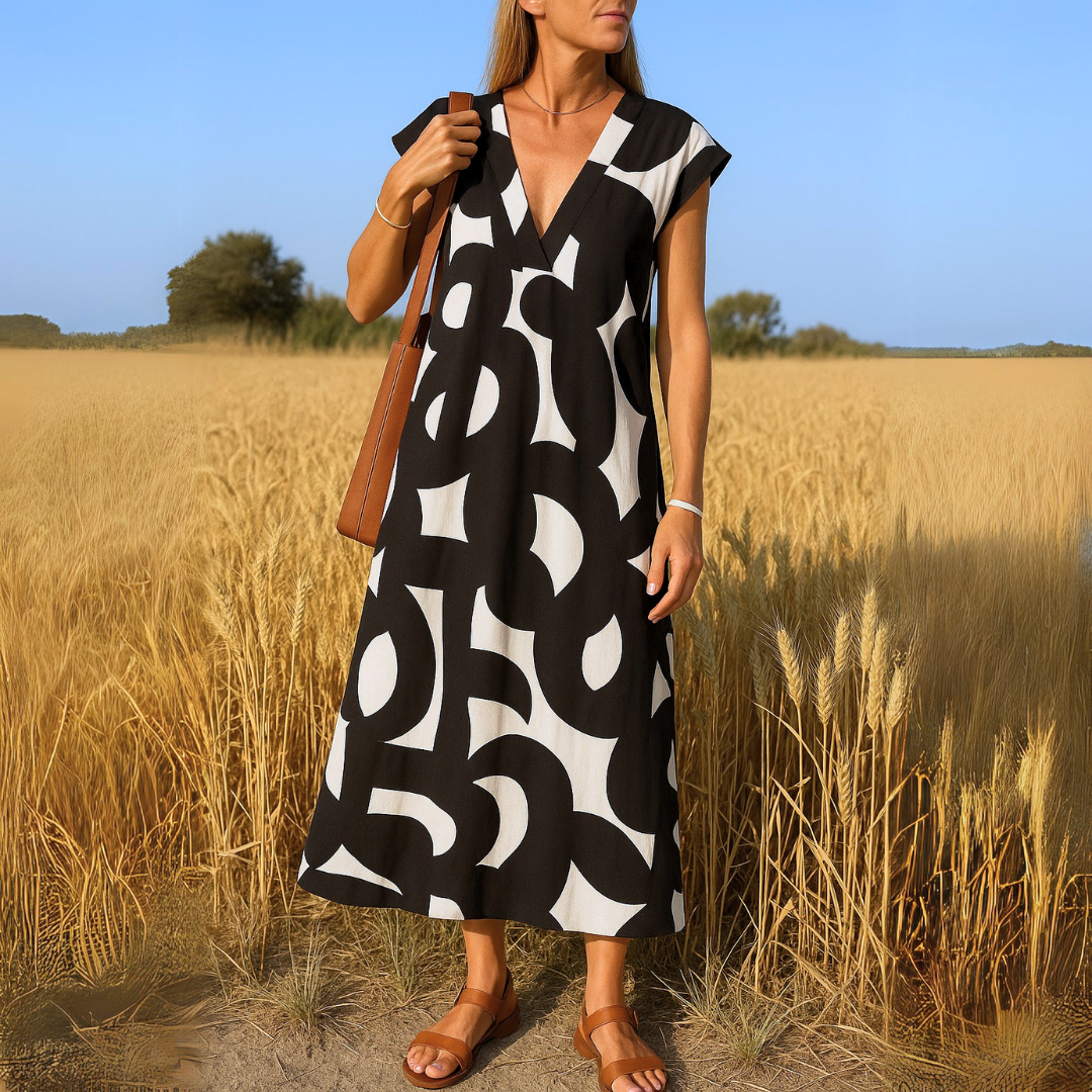 Carmen | Vestido fluido con escote en V para Mujer